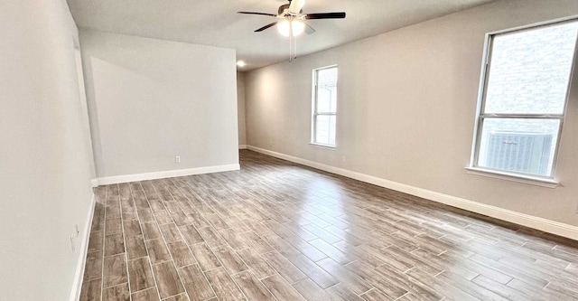 empty room with ceiling fan