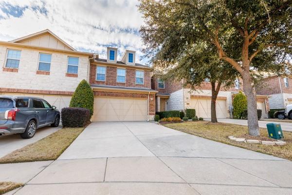 view of property with a garage