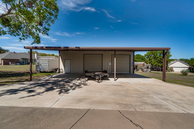 garage featuring a garage