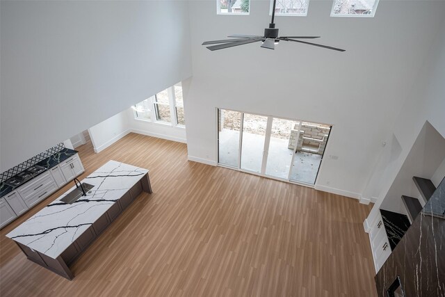 unfurnished room featuring wood-type flooring