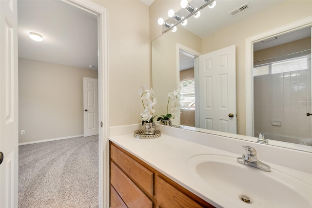 bathroom with vanity