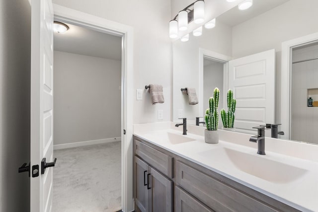 bathroom featuring vanity