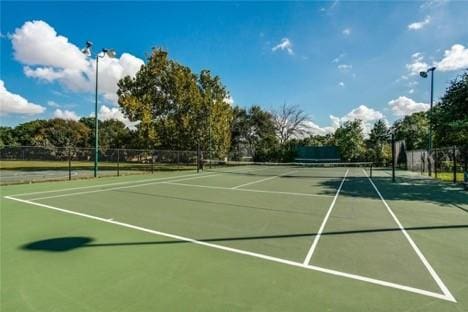 view of tennis court