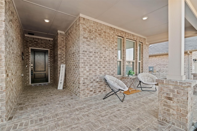 view of patio / terrace featuring covered porch