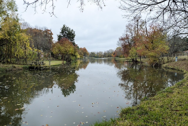 view of water feature