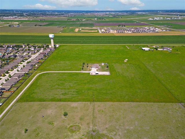 bird's eye view featuring a rural view