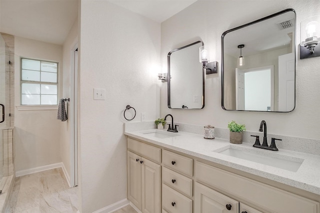 bathroom with vanity