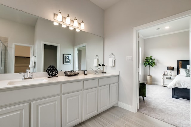 bathroom with vanity