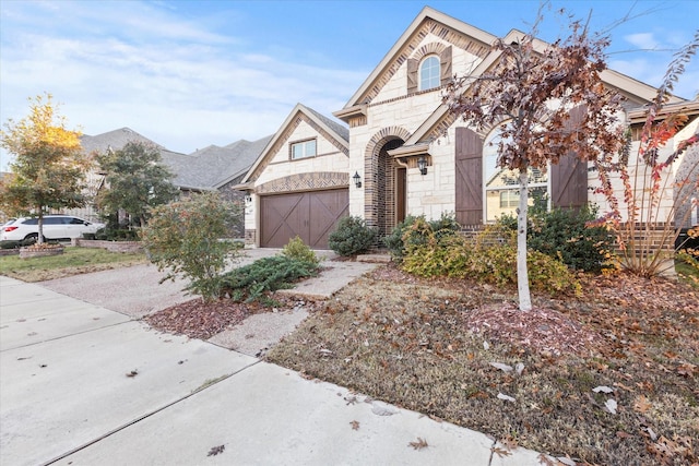 view of front of home featuring a garage