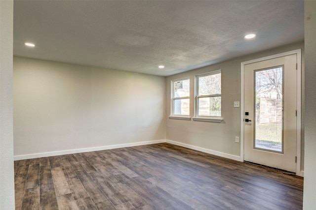 6809 Park Place Dr, Richland Hills, TX 76118 - interior space featuring visible vents, baseboards, and dark wood-type flooring