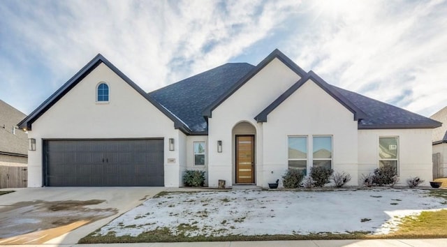 view of front of house featuring a garage