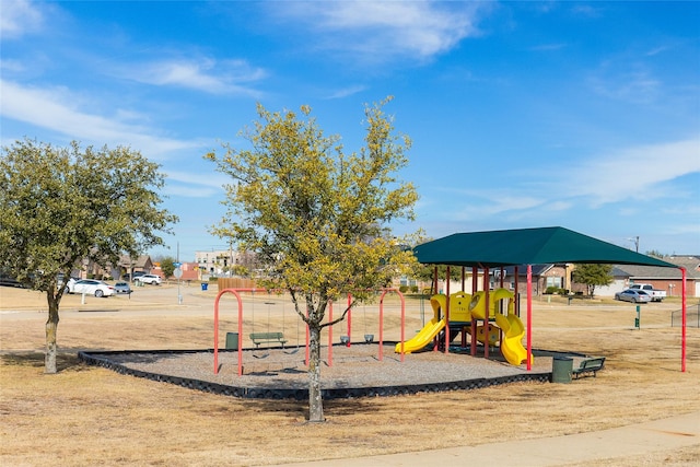 view of play area