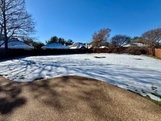 view of snowy yard