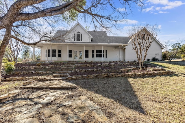 view of front of house featuring french doors