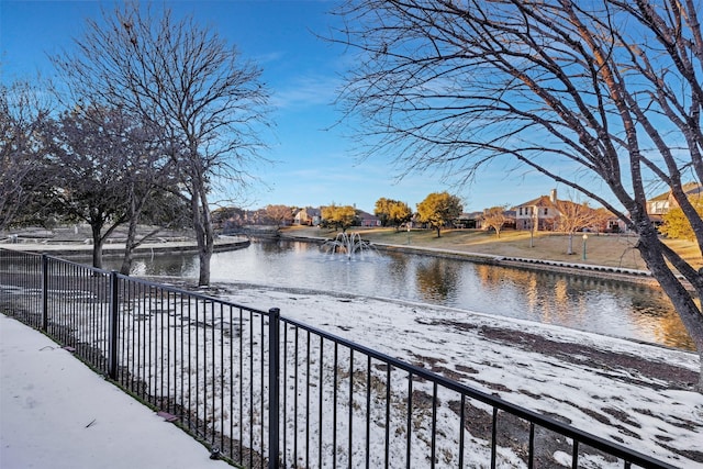 property view of water