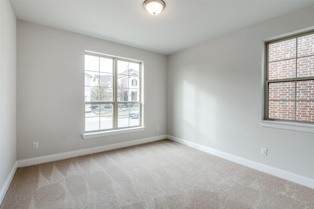 view of carpeted empty room