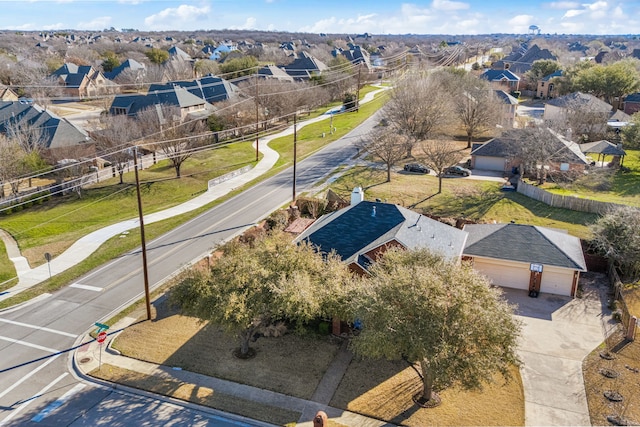 birds eye view of property featuring a residential view