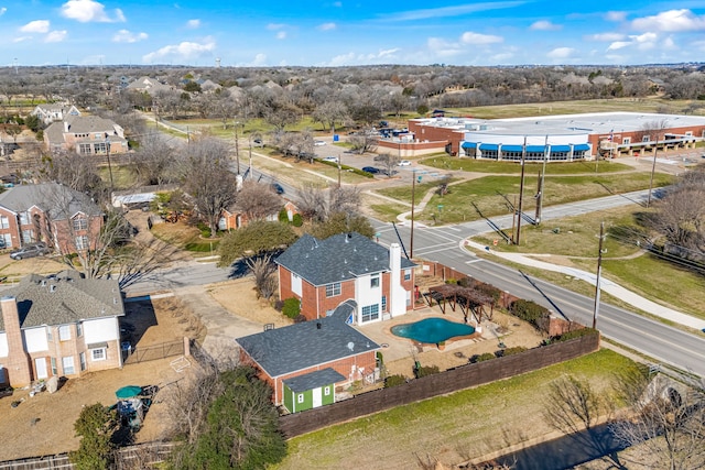 birds eye view of property featuring a residential view