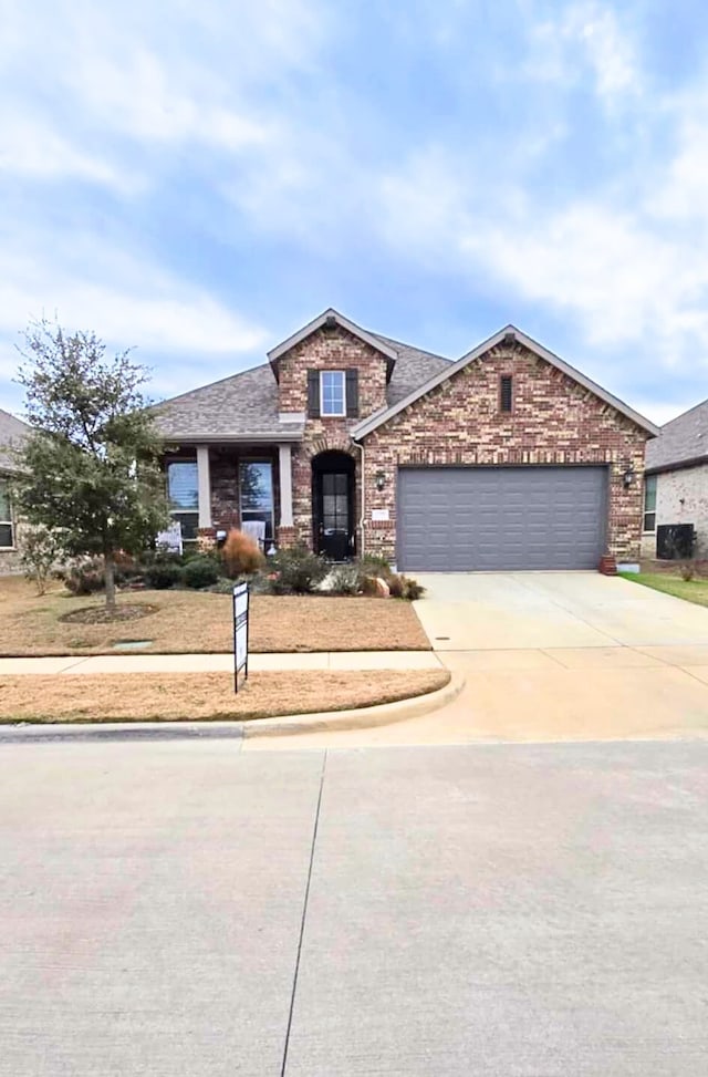 view of front of house featuring a garage