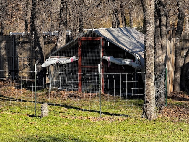 view of outdoor structure