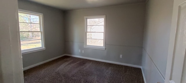 carpeted empty room with plenty of natural light