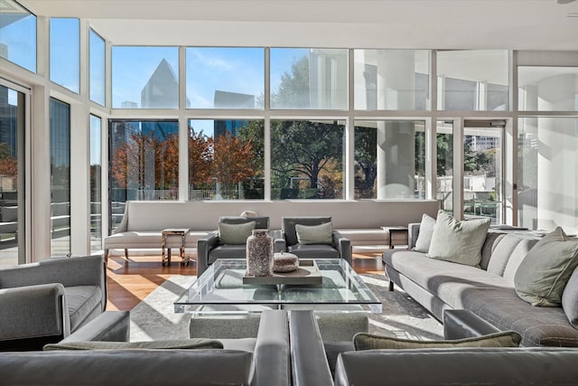 sunroom featuring a healthy amount of sunlight