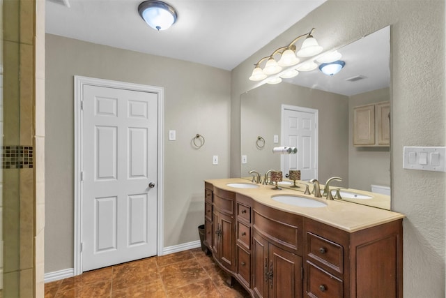 bathroom with vanity