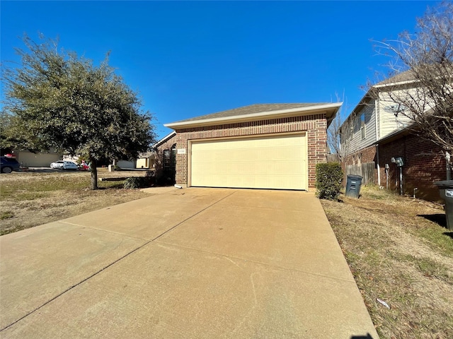 view of home's exterior featuring a garage