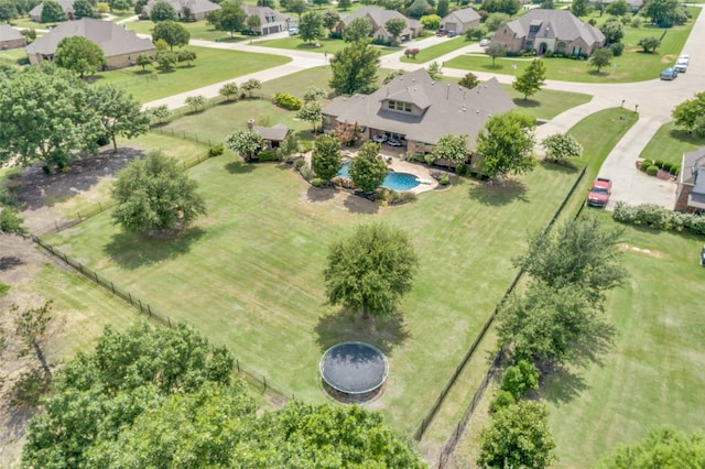birds eye view of property featuring a residential view