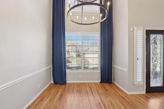 entryway with light wood-type flooring