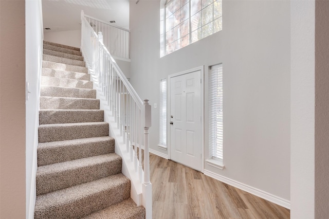 entryway featuring light hardwood / wood-style flooring