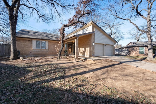 view of front of house featuring a garage