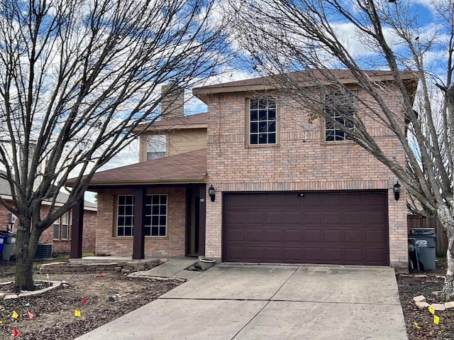 front facade featuring a garage