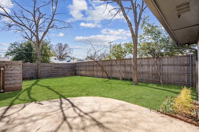 10414 Robindale Dr, Dallas, TX 75238 - view of yard with a patio and a fenced backyard
