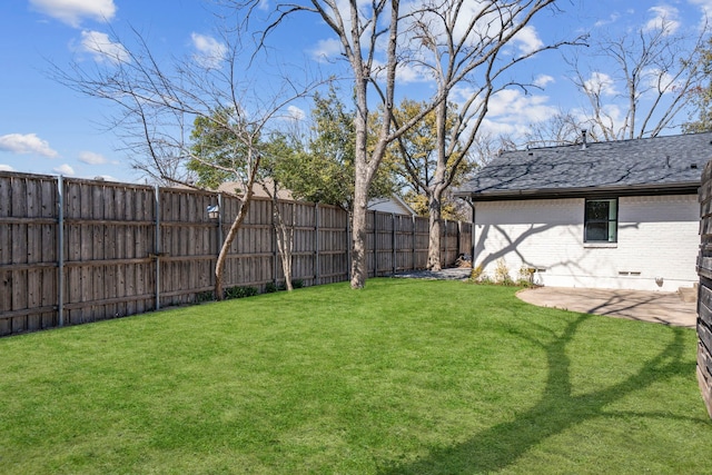 10414 Robindale Dr, Dallas, TX 75238 - view of yard with a patio area and a fenced backyard