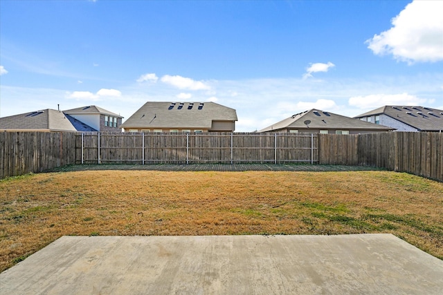 view of yard featuring a patio area