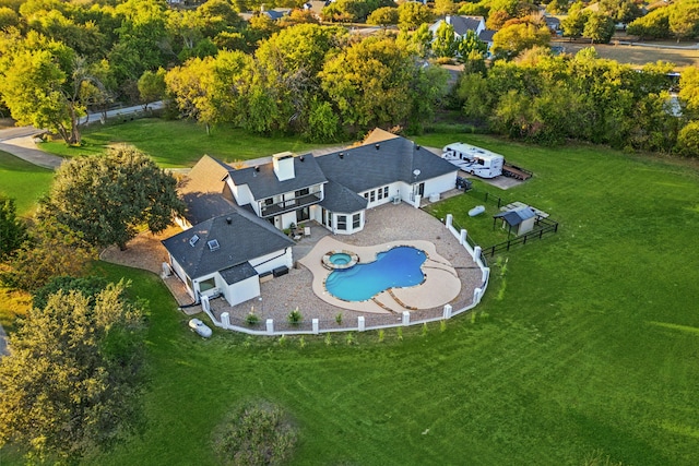 birds eye view of property