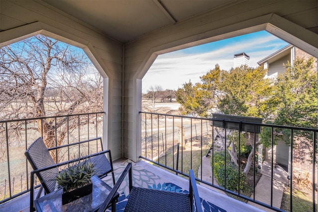 view of balcony