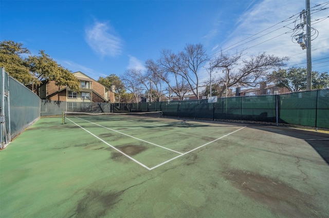 view of tennis court