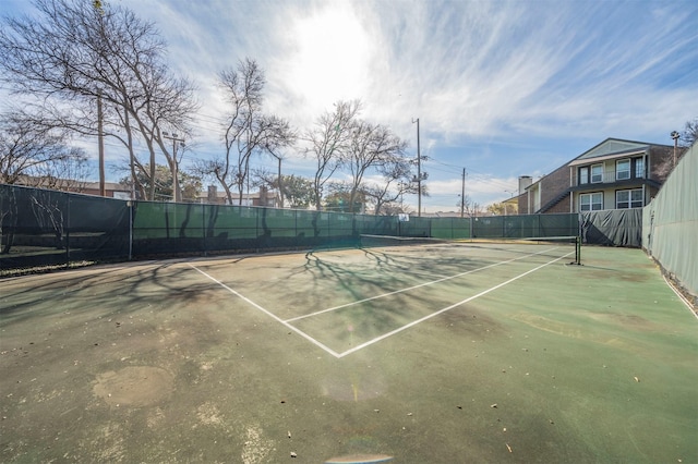 view of sport court