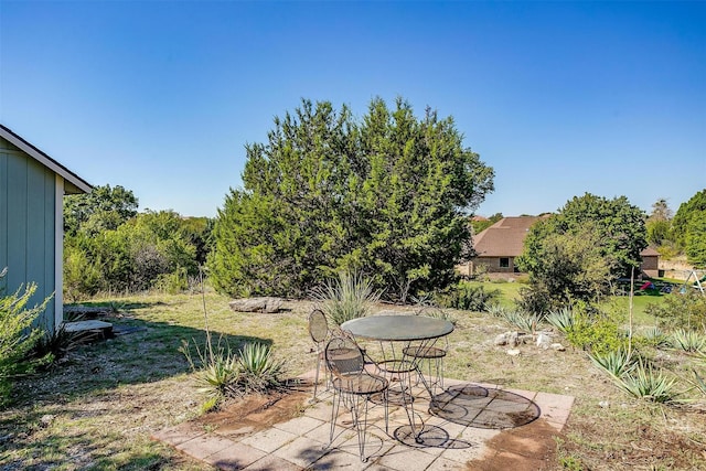 view of yard with a patio