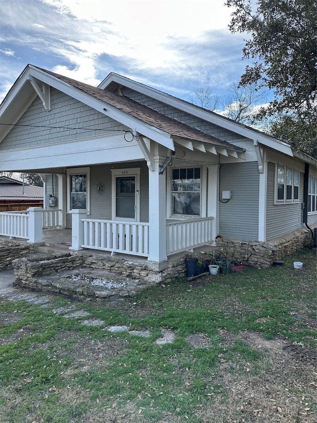 view of front of house with covered porch