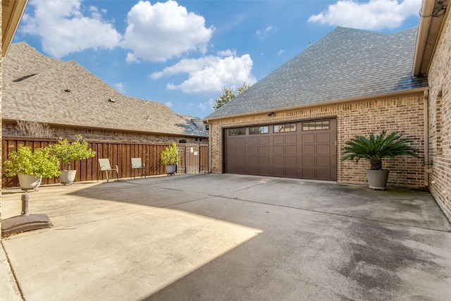 view of home's exterior featuring a garage