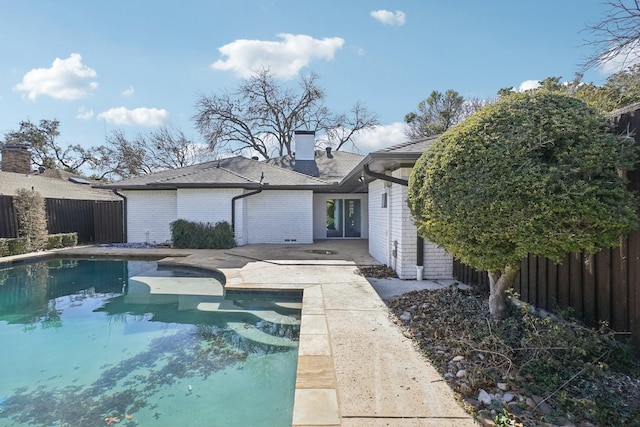 view of pool with a patio