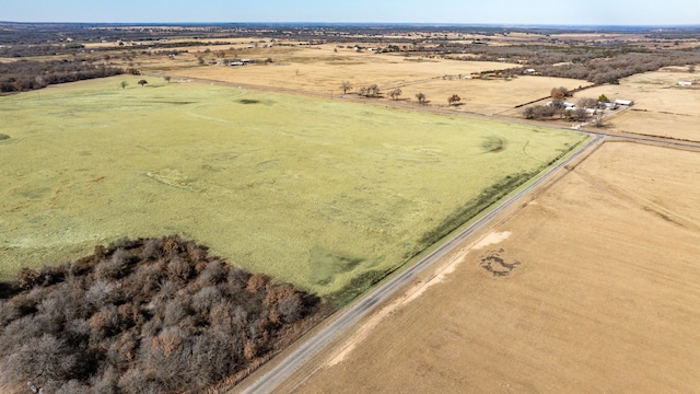 drone / aerial view featuring a rural view