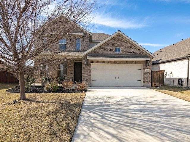 craftsman inspired home with a garage