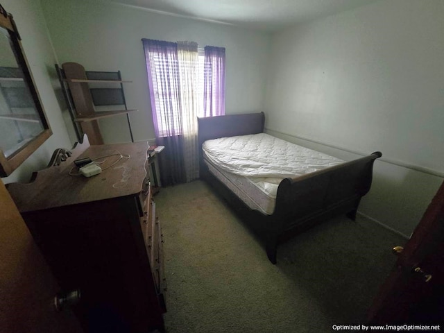 bedroom with carpet floors