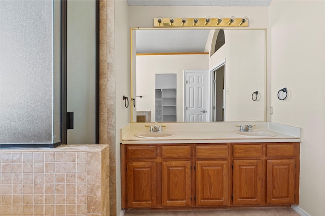 bathroom with vanity