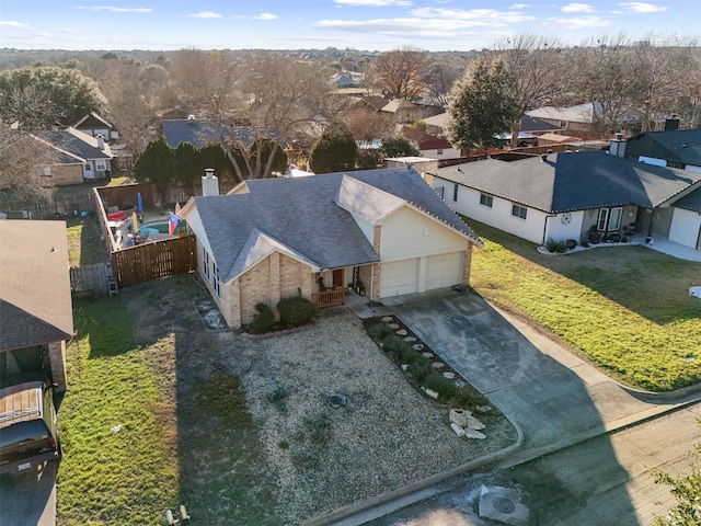 birds eye view of property