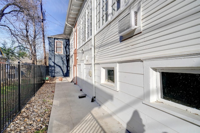 view of home's exterior featuring a patio